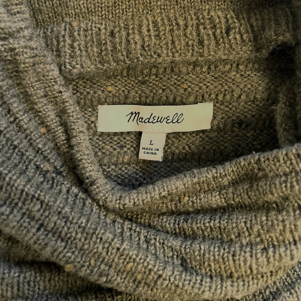 Madewell Olive Green Turtleneck Sweater - Picture 3 of 7